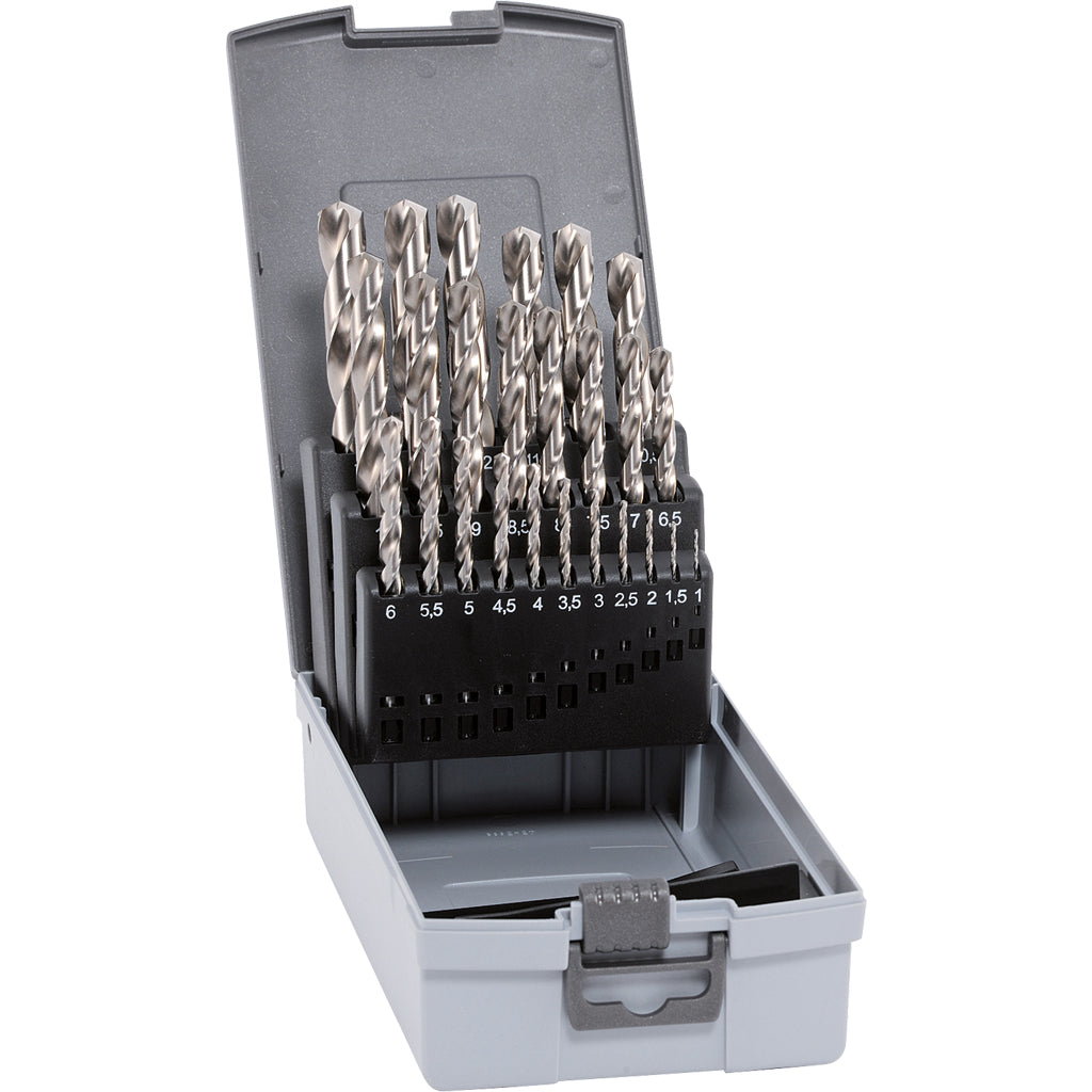 Set di punte elicoidali HSS al cobalto KP 25