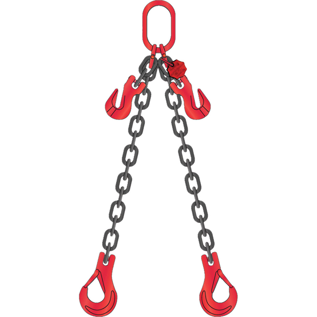 Braca a catena a due bracci EN 818-4 / GKL 8