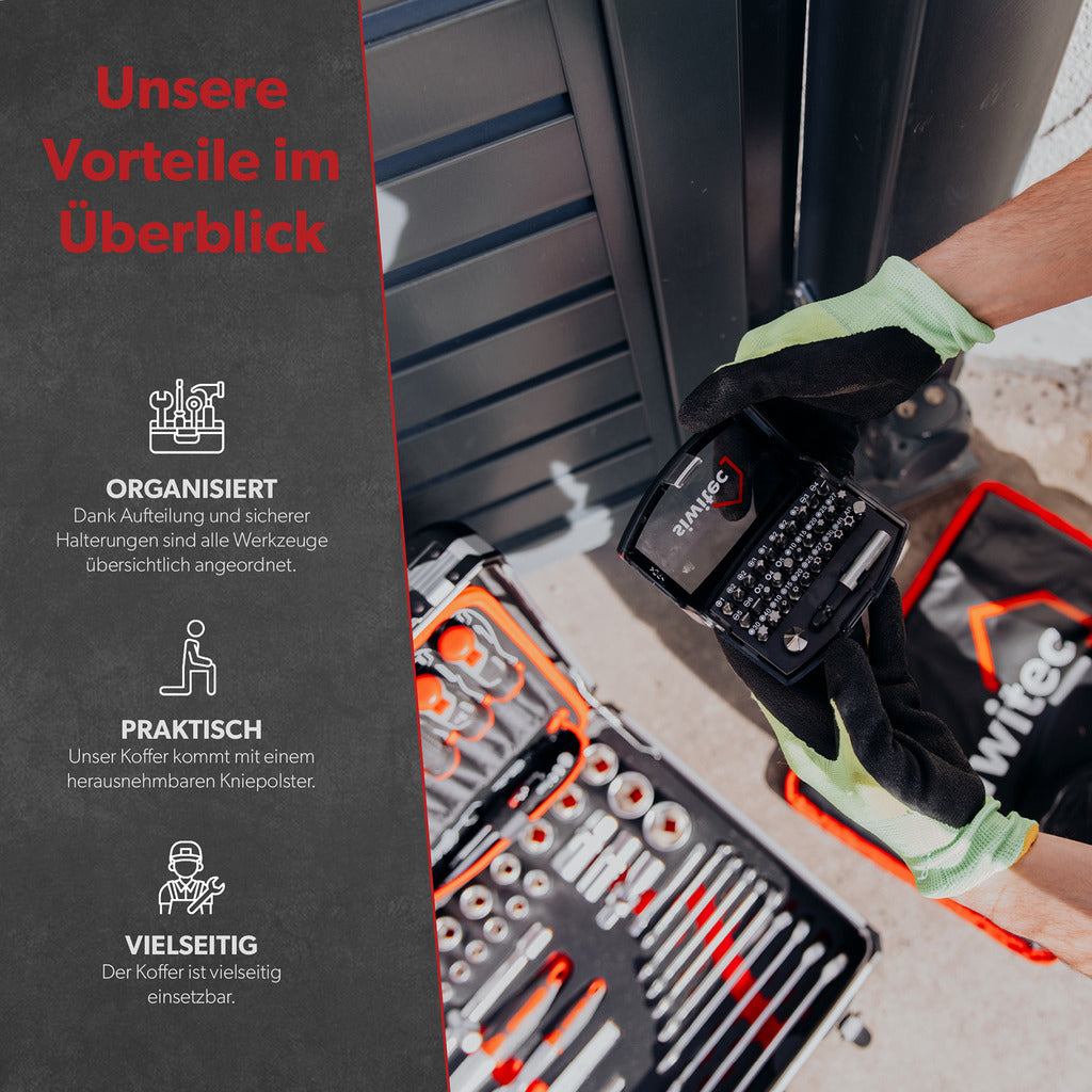 Siwitec tool case / tool CRV / filled / 139 pieces