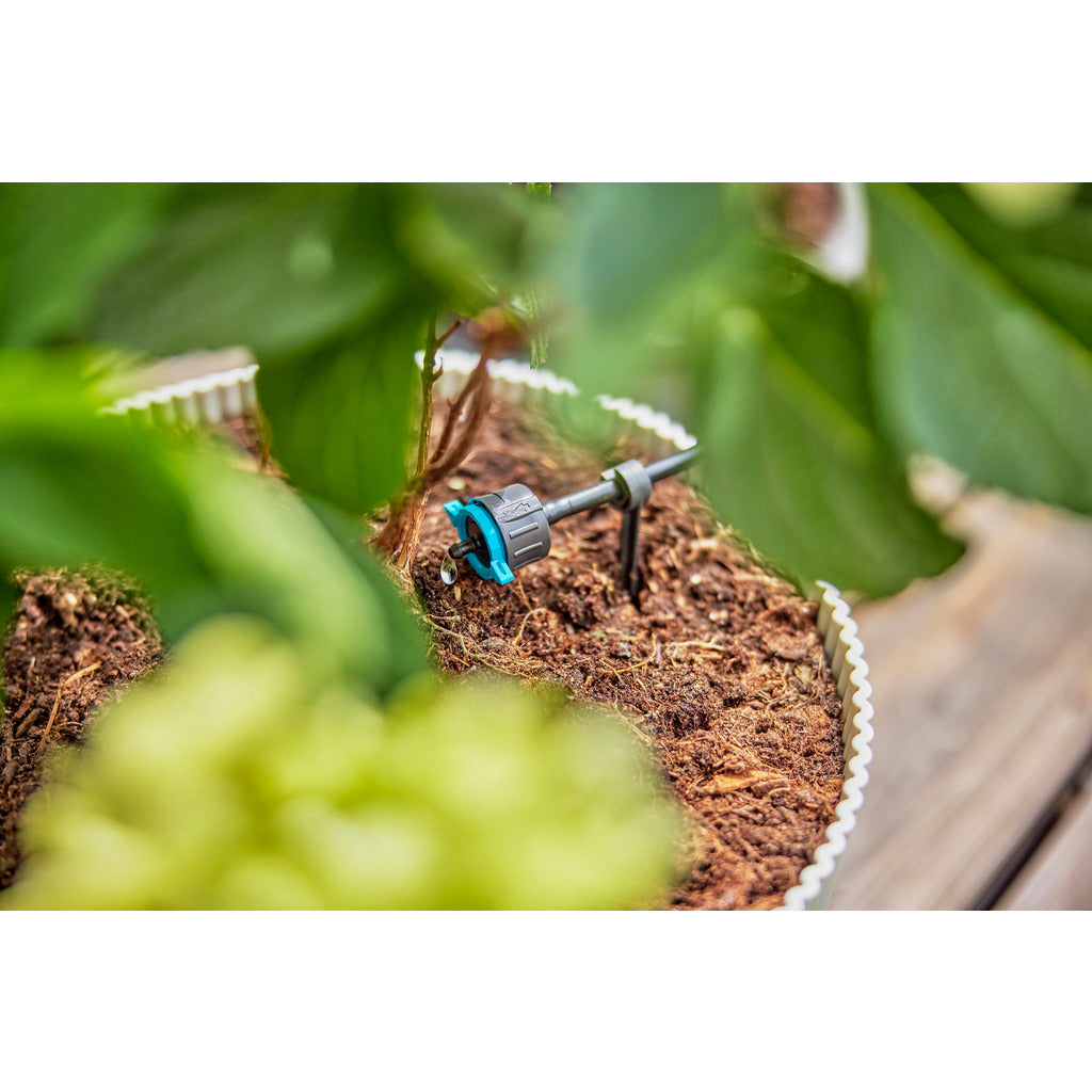 Gocciolatore terminale regolabile 1 - 8 l/h / regolazione della pressione