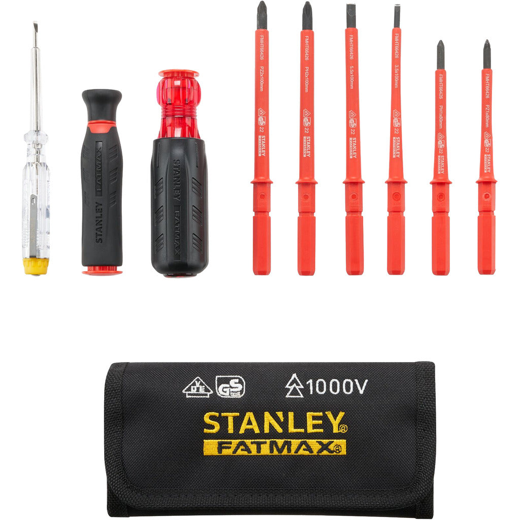FatMax® Multi-Bit Screwdriver Set 1,000 V, 10 pcs.