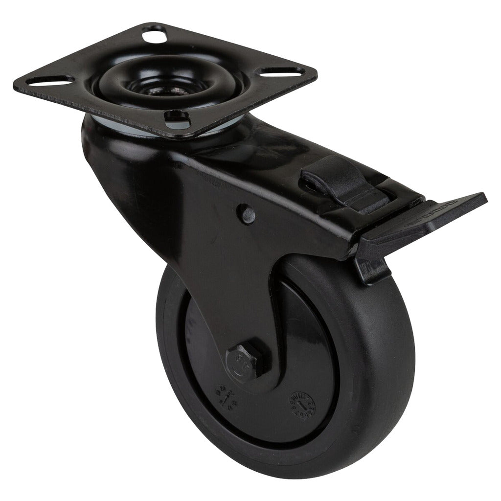 Ruote girevoli / ruote per elettrodomestici con freno nere