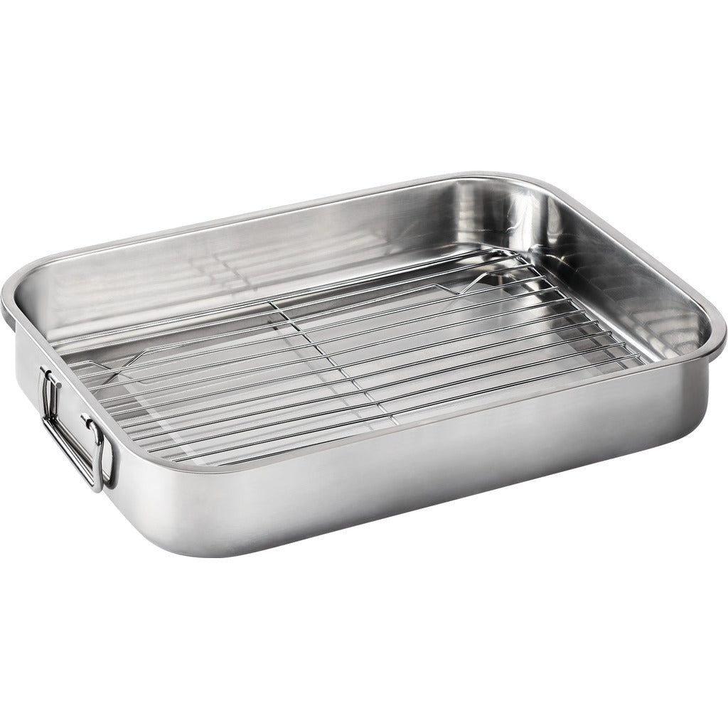 Padella Napoleon in acciaio inox con griglia