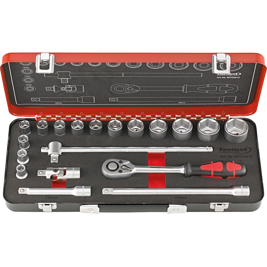 Socket wrench set 1/2"
