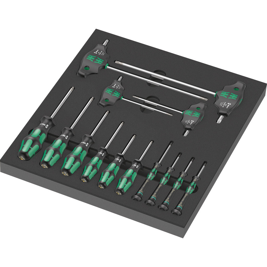 Set di cacciaviti TORX® HF 1 9712 / 14 pezzi / con inserto in schiuma