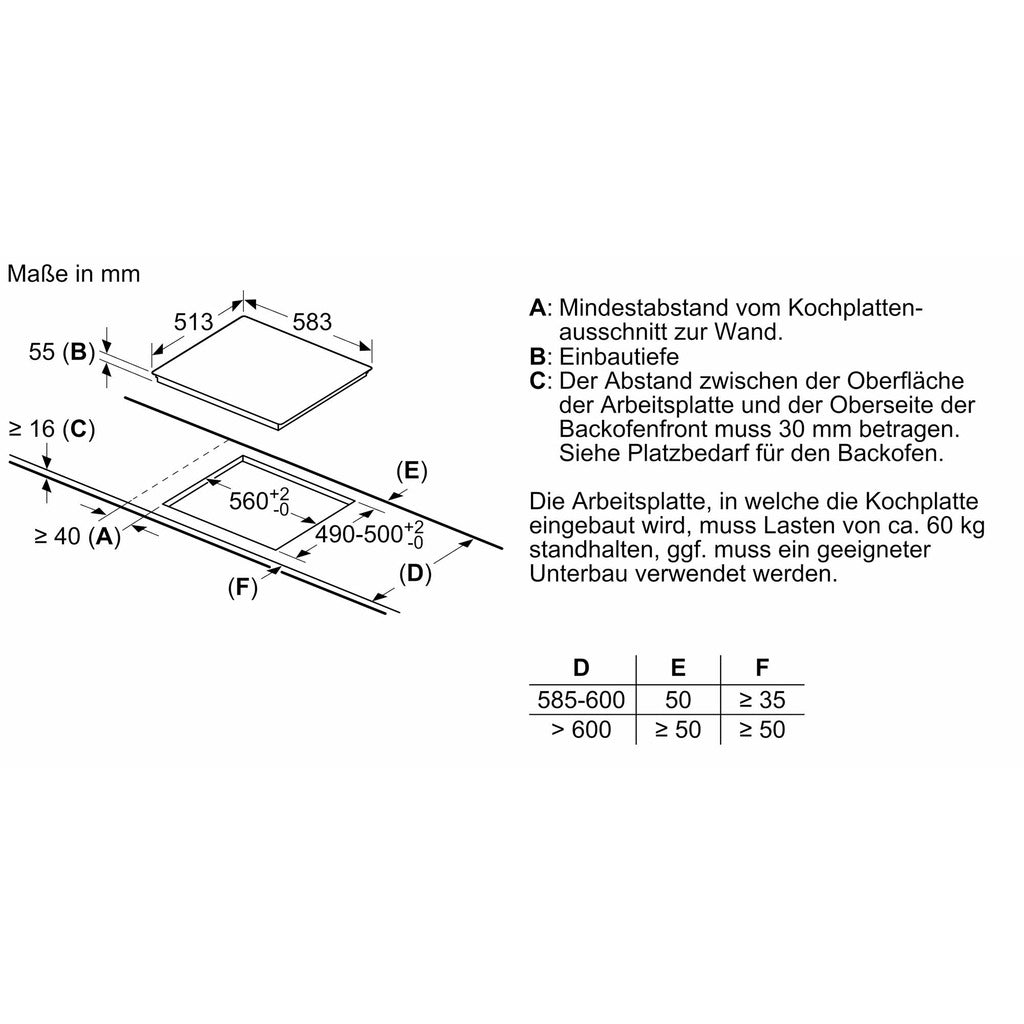 Induction hob iQ300 EH645BFB6E