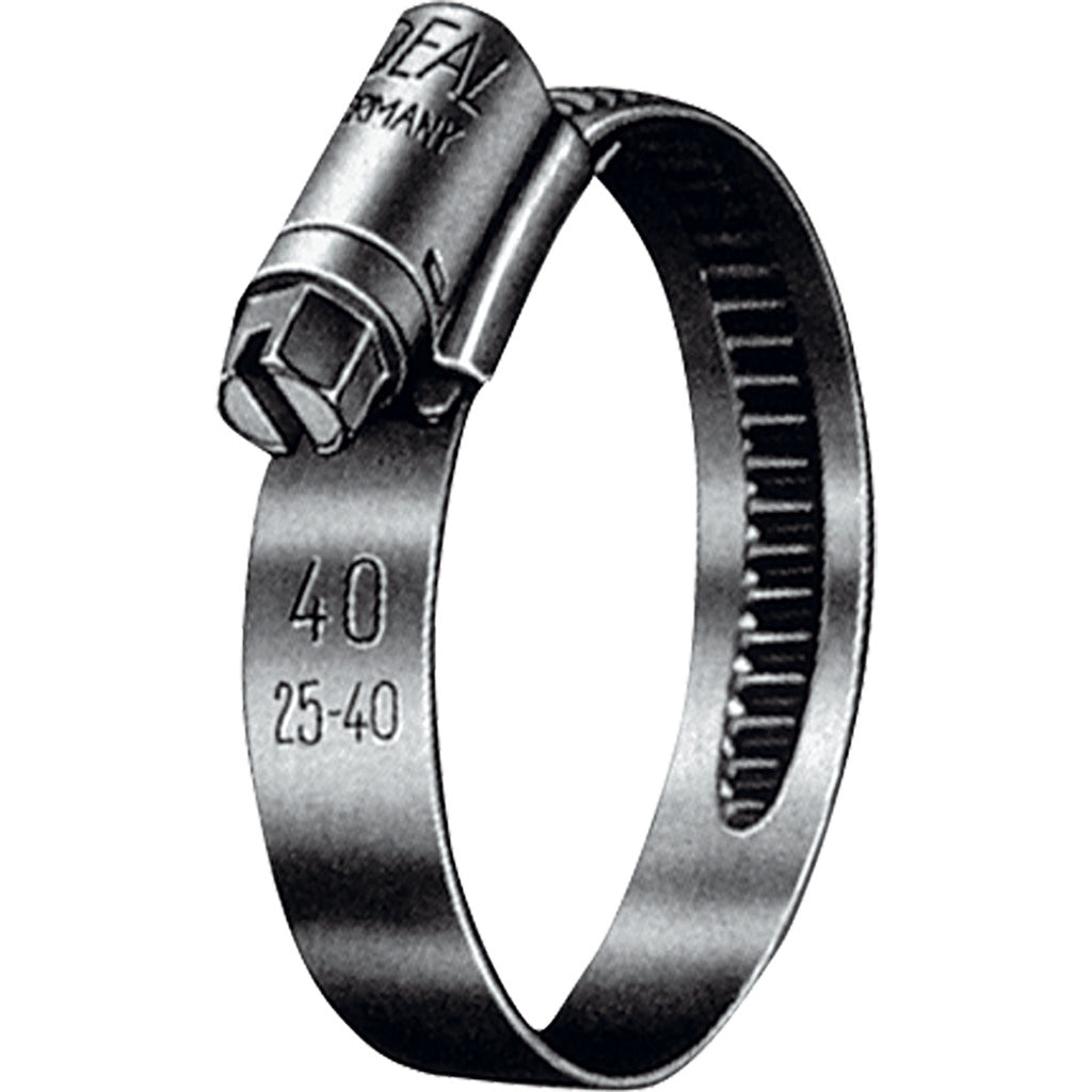 Fascetta stringitubo a vite senza fine, acciaio cromato 1.4016 (W 2)