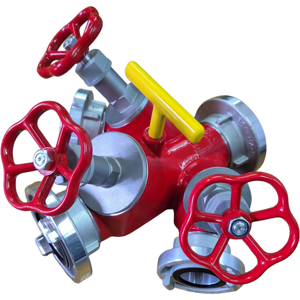 Manifold with valve shut-off B-CBC / DIN 14345