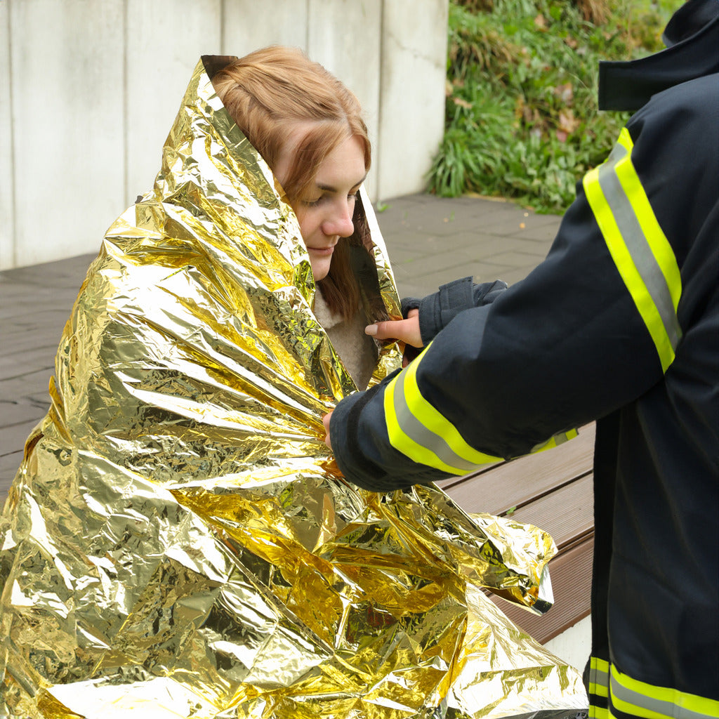 Rettungsdecke gold / silber