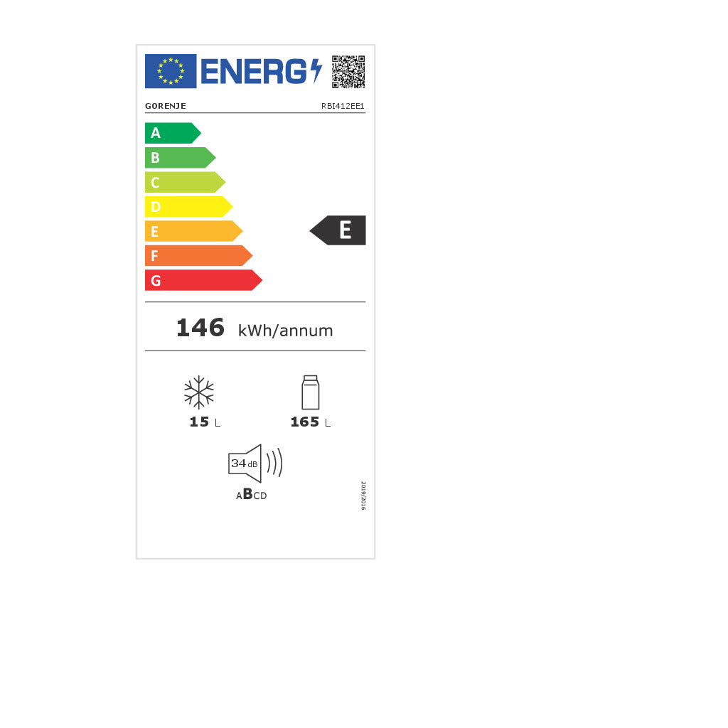 Frigorifero a incasso con vano congelatore G400 RBI412EE1