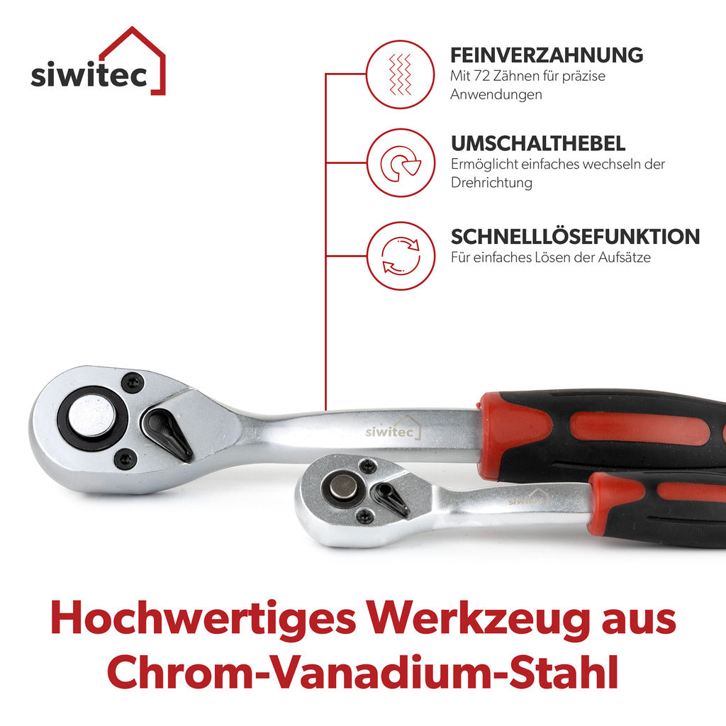 Siwitec socket wrench set / 65 pieces