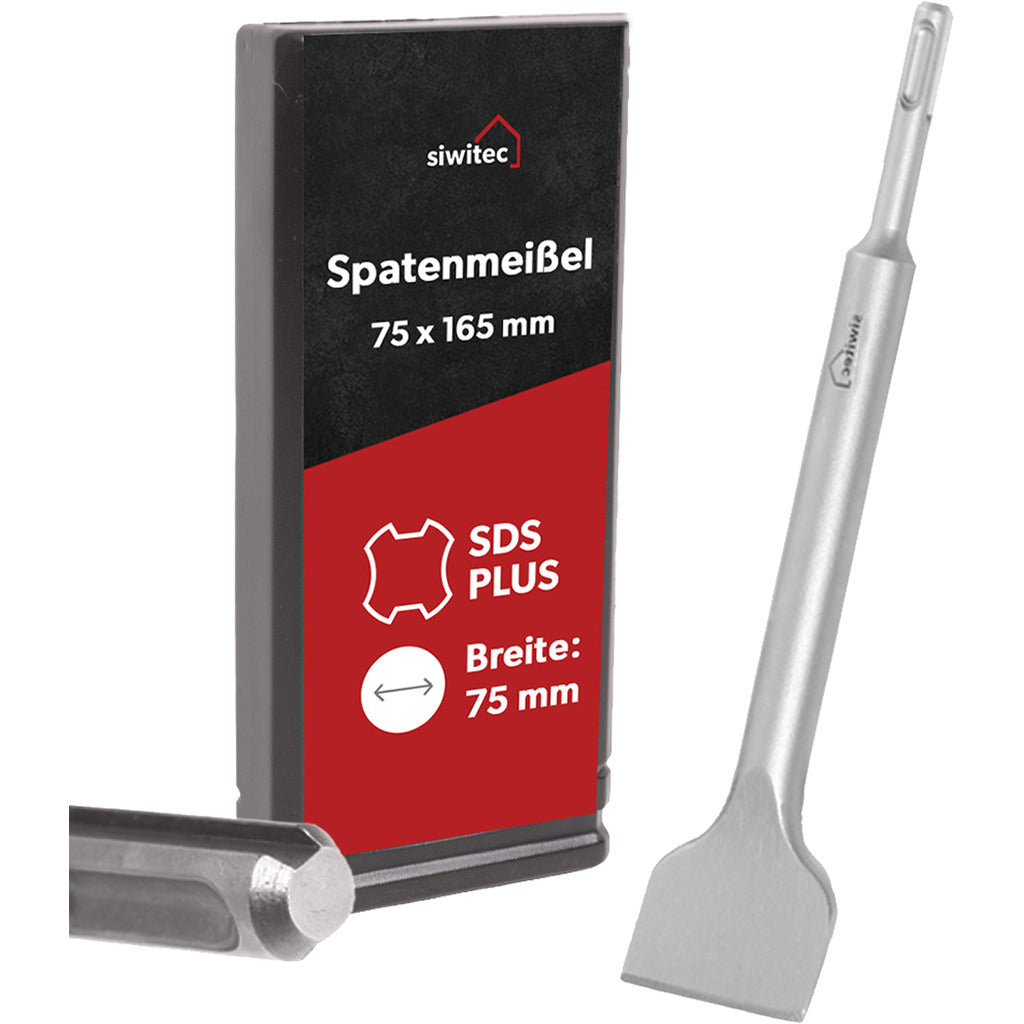 Siwitec SDS Plus Spatenmeißel 75 x 165 mm
