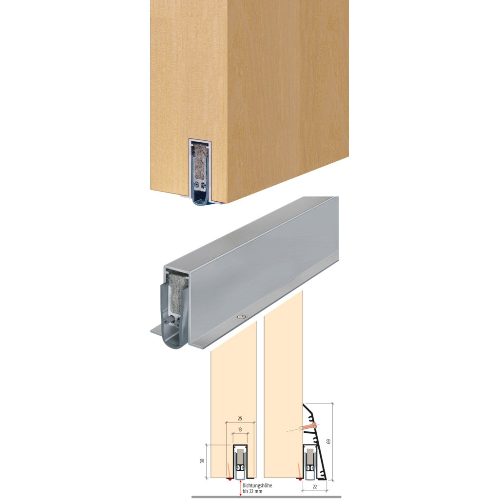 Door seal Planet FT RD/48dB "smoke-tight"