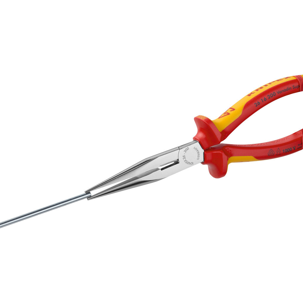 Knipex VDE flat-nose pliers with cutting edge