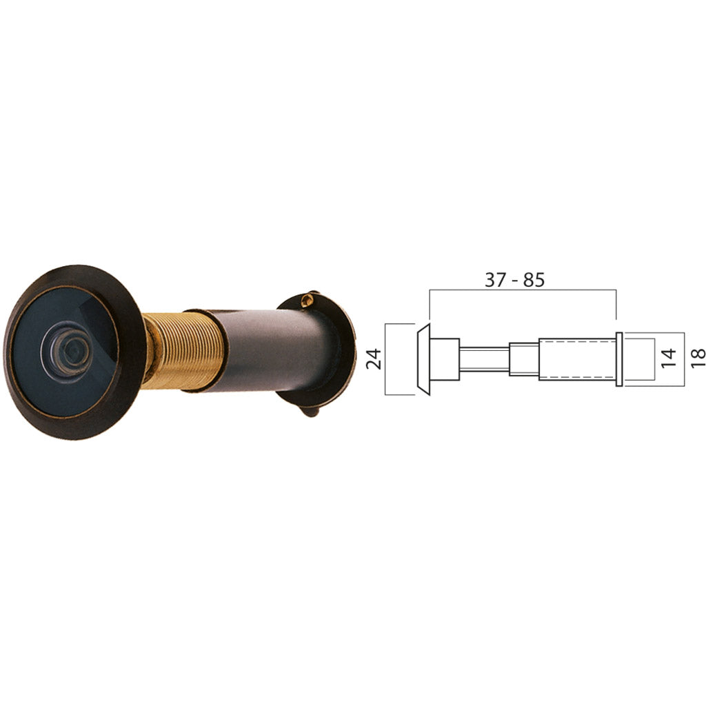 Door viewer Stop 2000 long