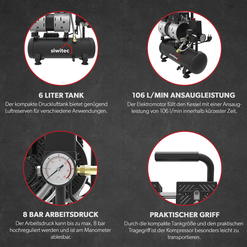 Siwitec whisper compressor SK-550