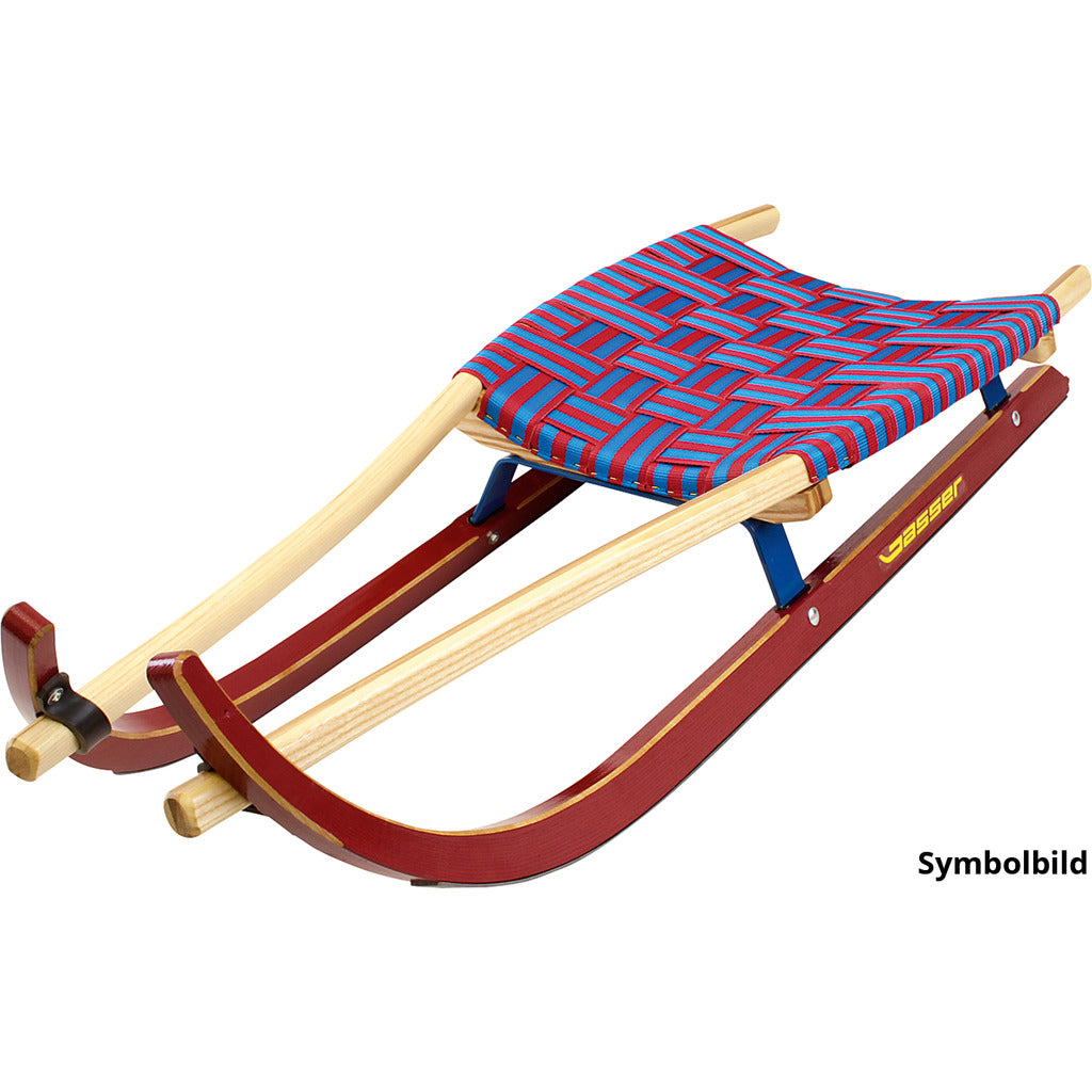 Sports toboggan two-seater with belt seat