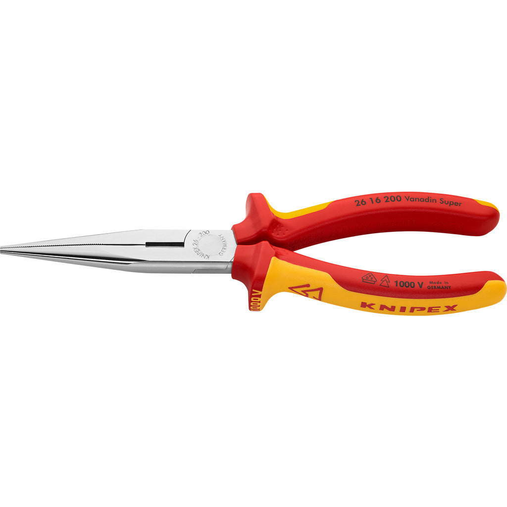 Knipex VDE flat-nose pliers with cutting edge