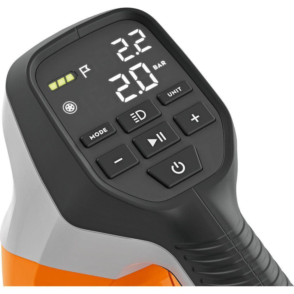 Stihl KOA 20 cordless compressor with AS 2 battery and charger