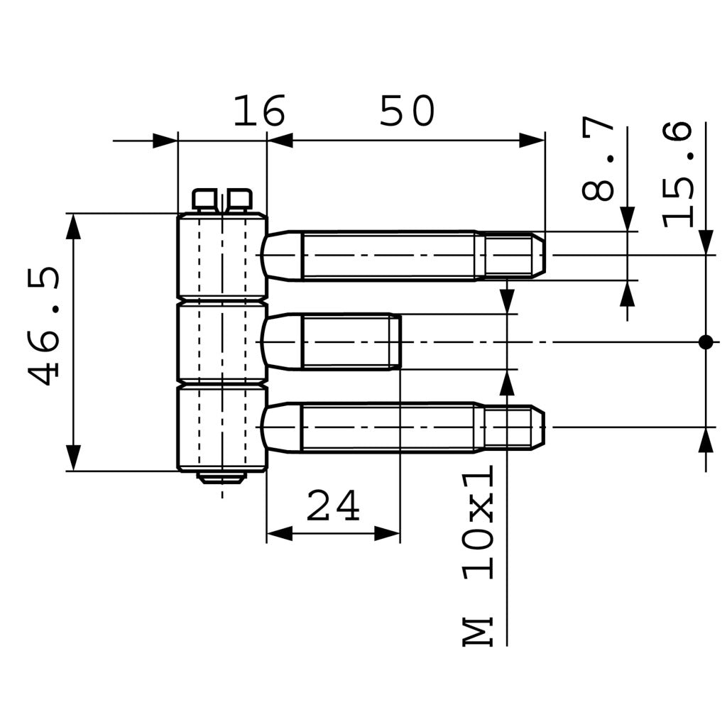 Steel frame hinge 40H-16-022 (3.5000)