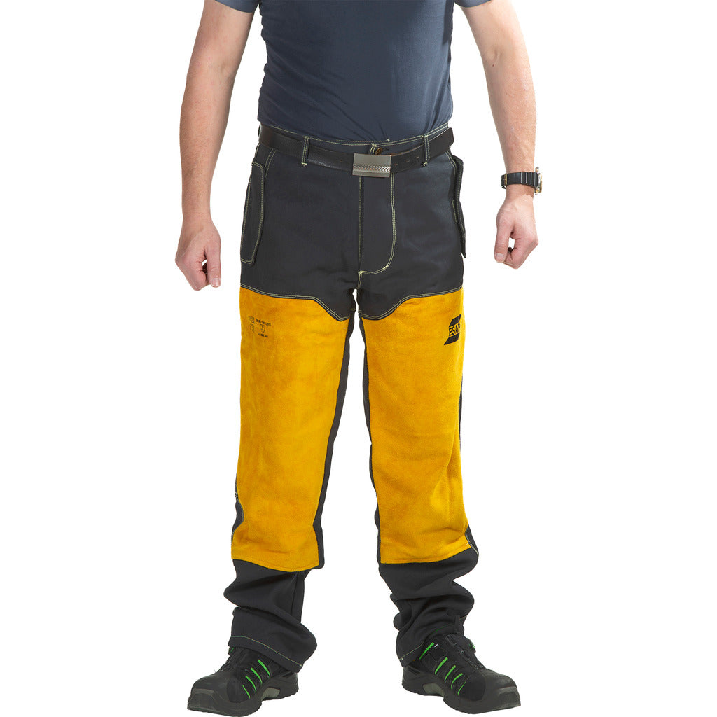 Pantaloni da saldatura in pelle FR