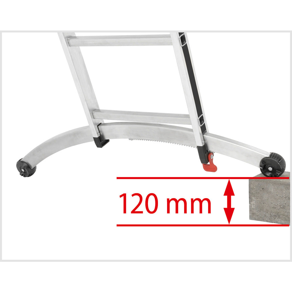Multi-purpose ladder ALU-PRO 3-part 70247