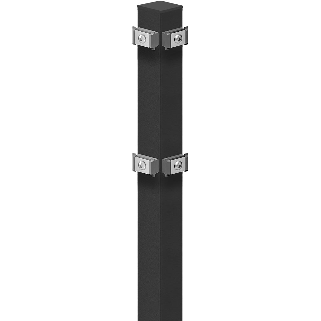 Eckpfahl Standard mit Punkthalter für Doppelstabmatten