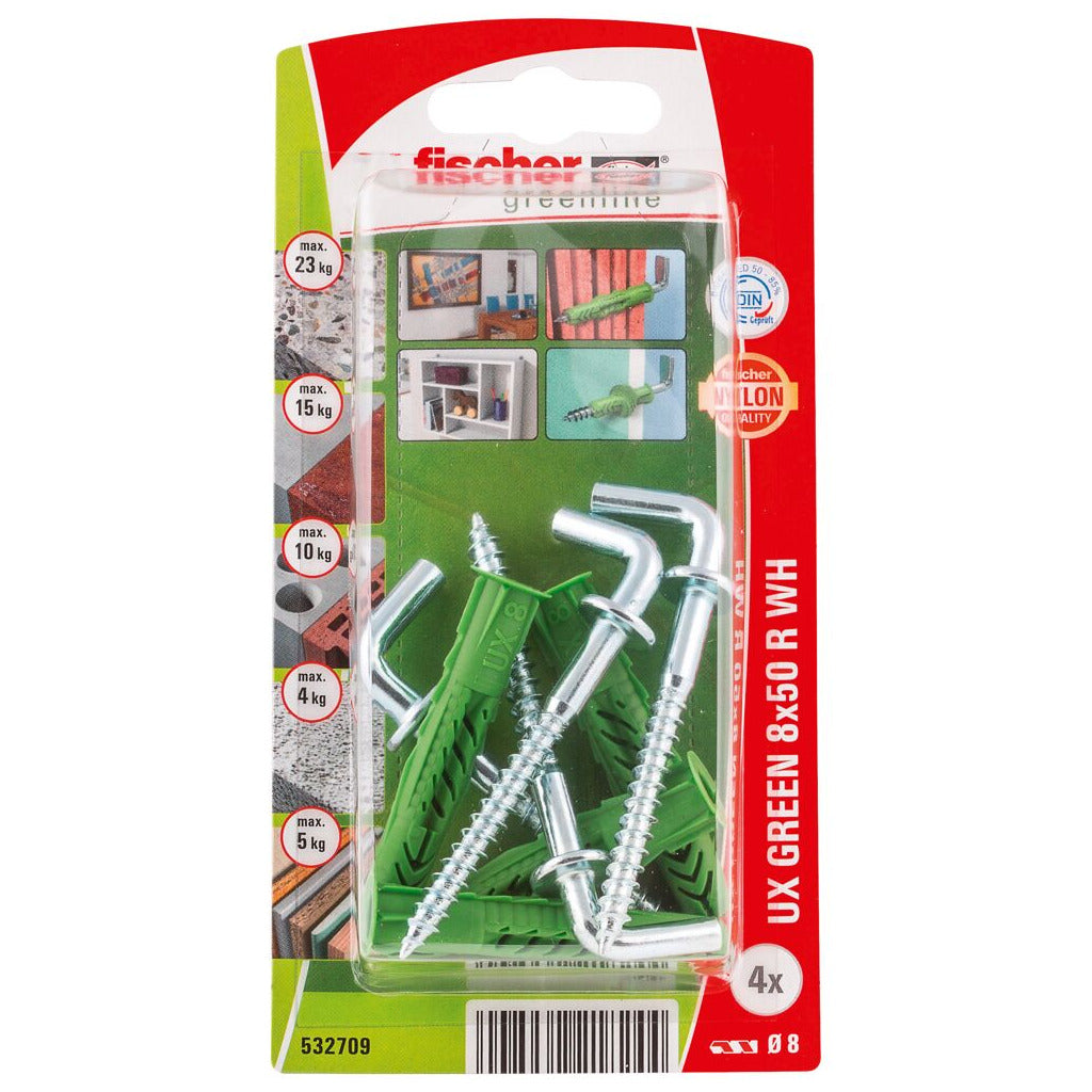 Universal dowel UX WH green self-service card