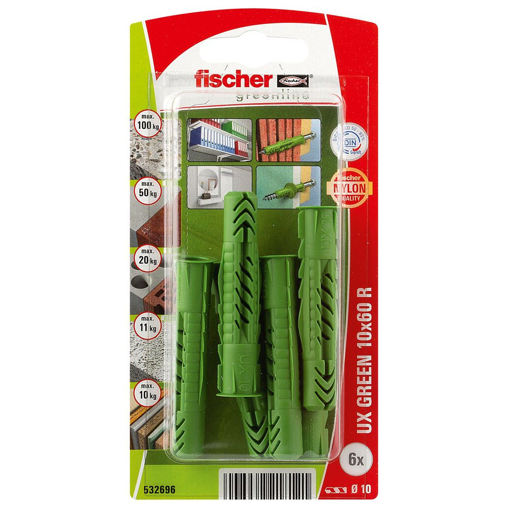 Universal dowel UX R green self-service card