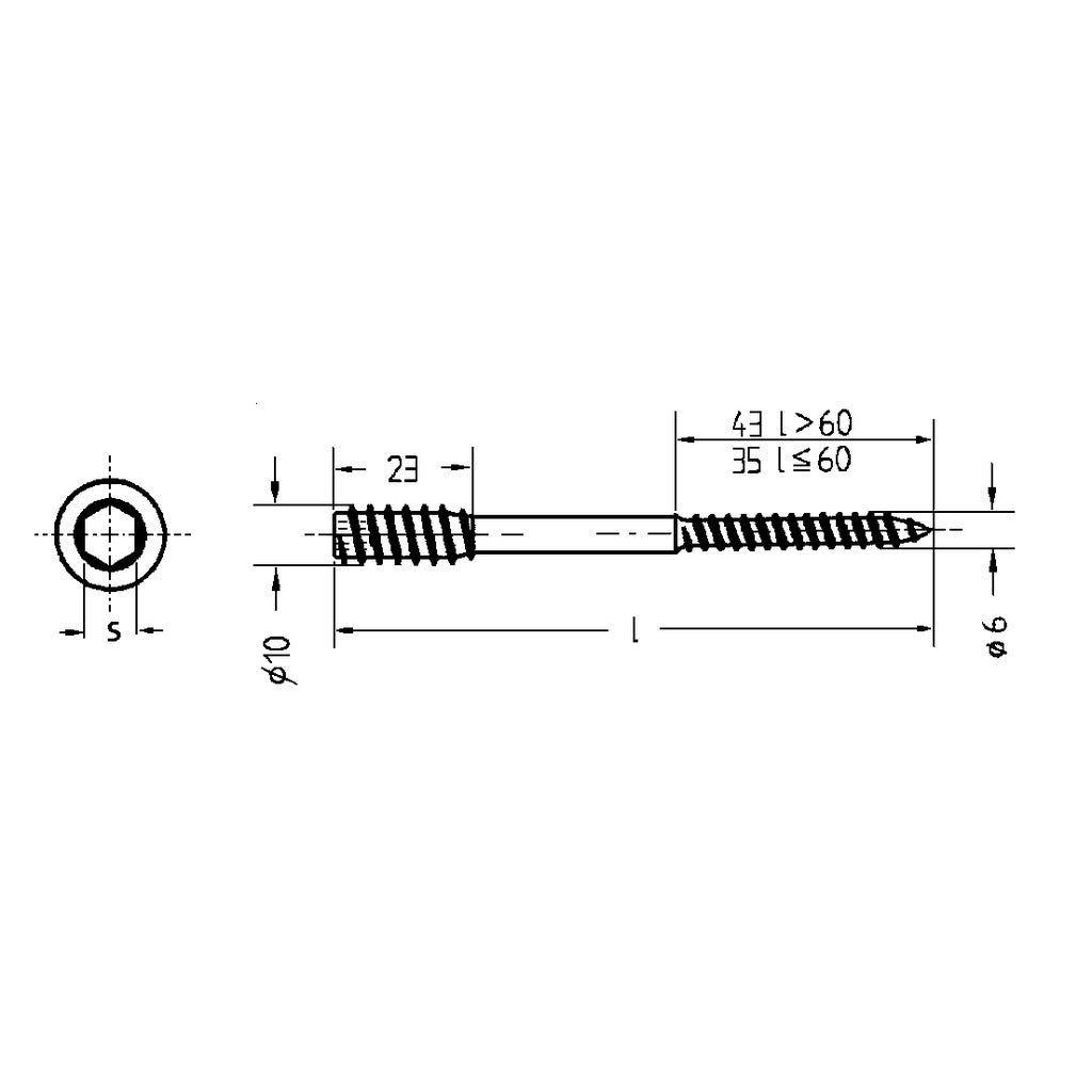 TOPROC spacer screws (TX, blue)