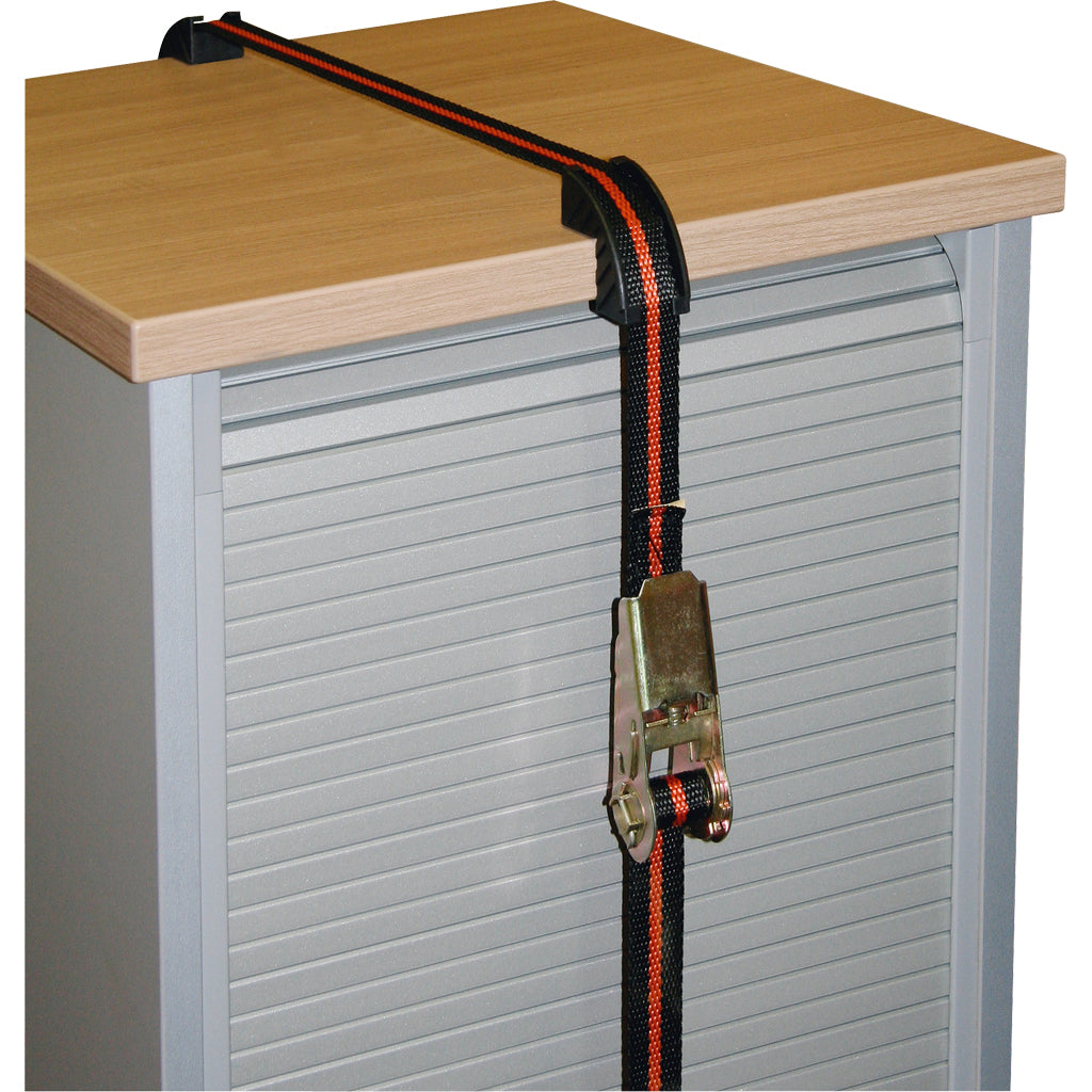 Lashing strap 1-piece including edge protection / set of 2