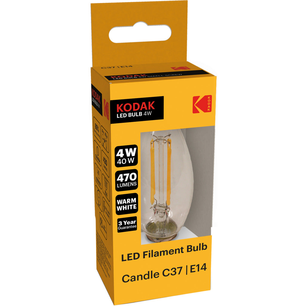 Filamento a candela LED - C37 / E14