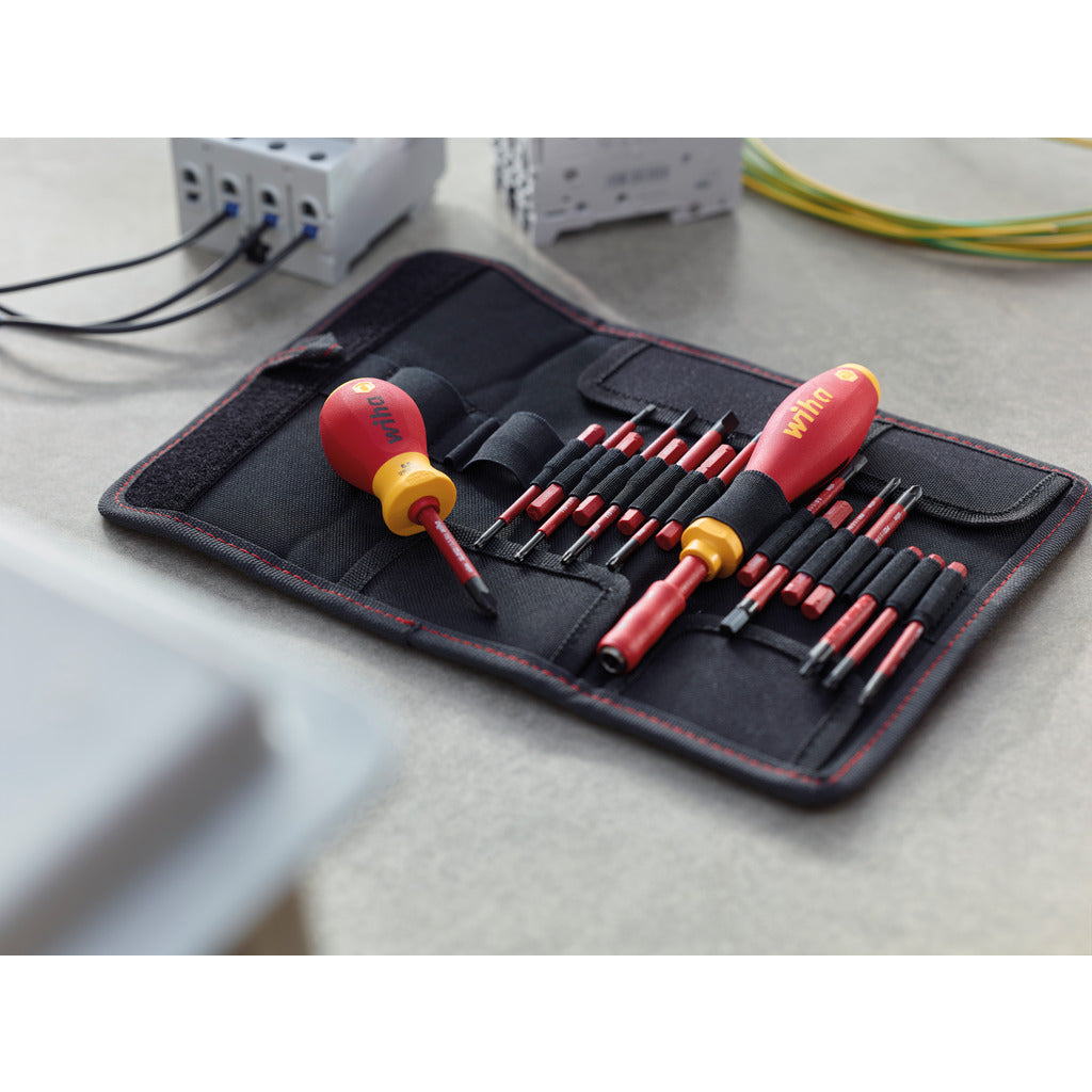 Schraubendreher und Bit-Set slimVario 19-tlg. inkl. Falttasche