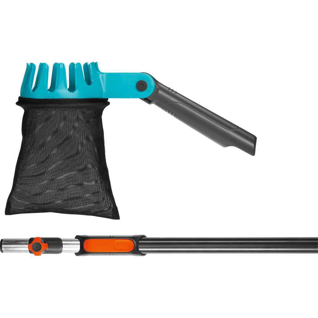 combisystem fruit picker with telescopic handle