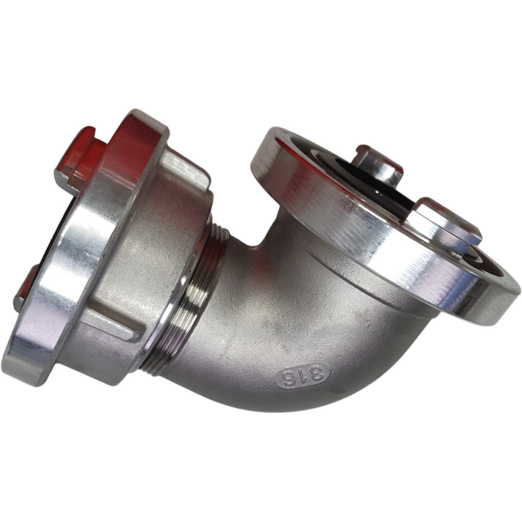 Pipe bend 90° / STORZ BB / fixed - rotatable