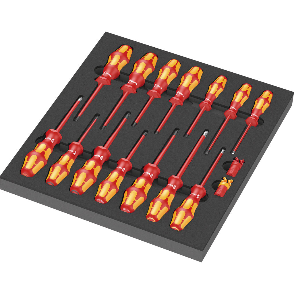 VDE screwdriver set 1 9711 / 16 pieces / with foam insert