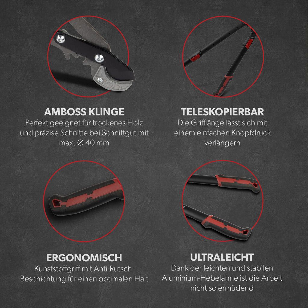 Siwitec telescopic geared pruning shears SG-23