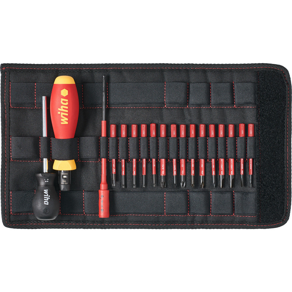 Torque screwdriver set TorqueVario-S electric assorted 19-piece