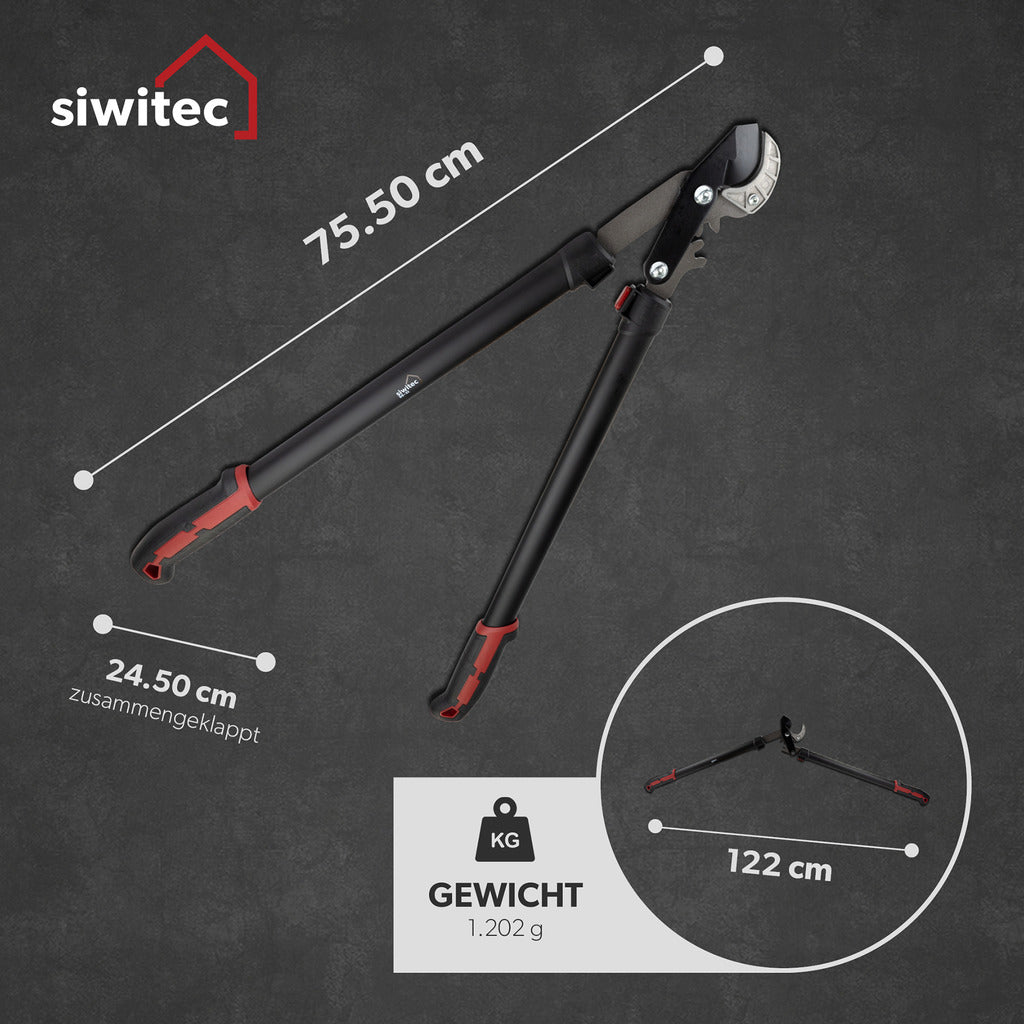 Forbici da potatura a incudine con ingranaggio Siwitec SG-22