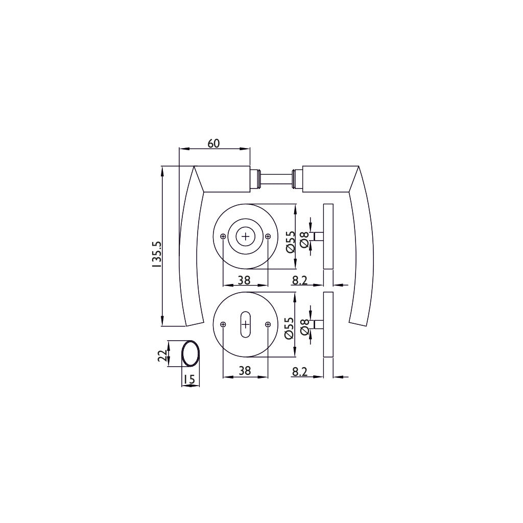 Handle set model Basic 07
