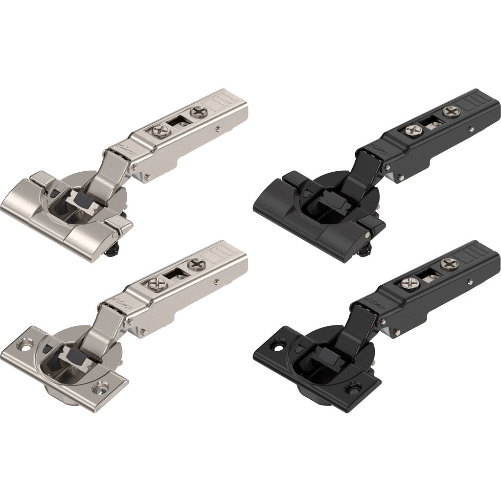 Cerniera speciale CLIP top BLUMOTION 110°, applicazione su tutta la larghezza