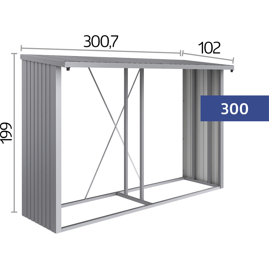 biohort WoodStock® 300 / Portalegna e armadio portautensili