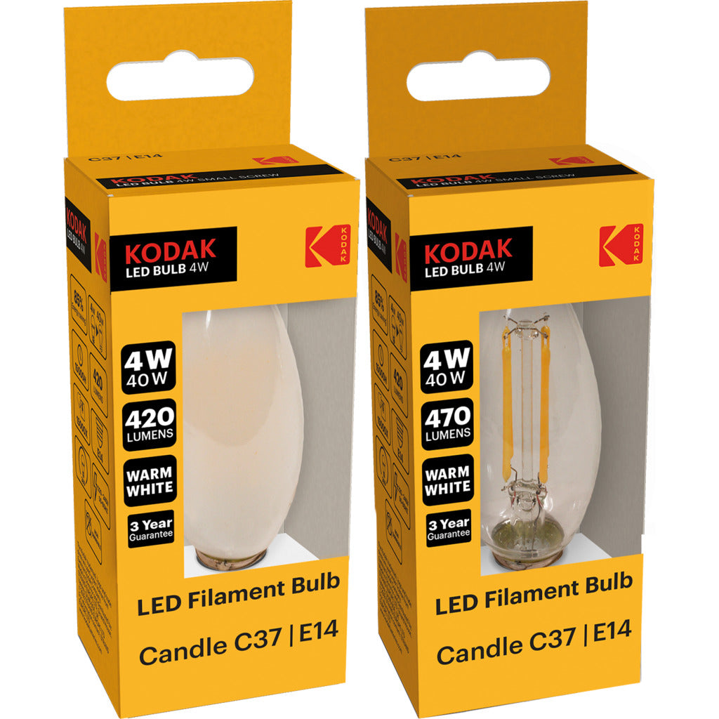 Filamento a candela LED - C37 / E14