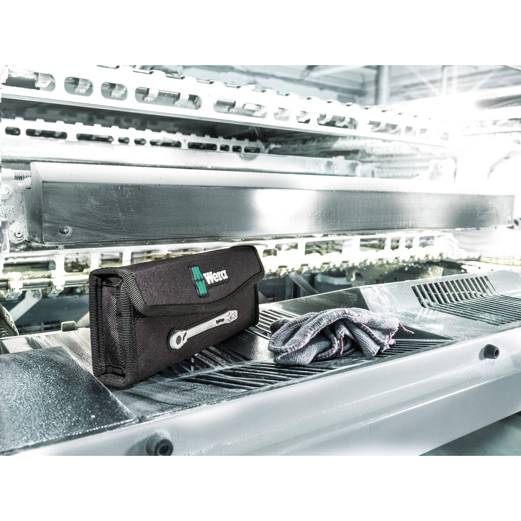 Set di cricchetti in metallo Zyklop 8100 SA 11 / 28 pezzi / leva di inversione, 1/4", pollici