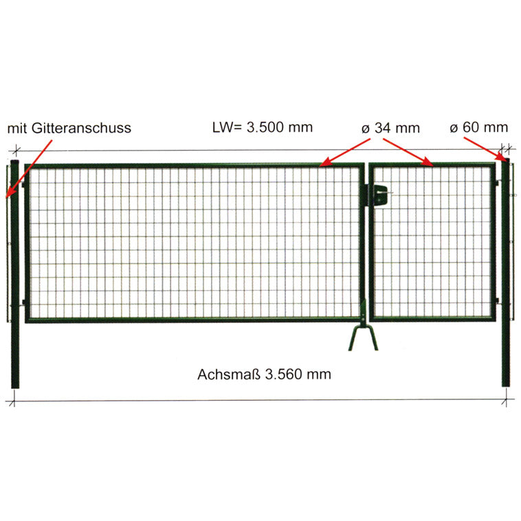 OKTAVIA gate - galvanized