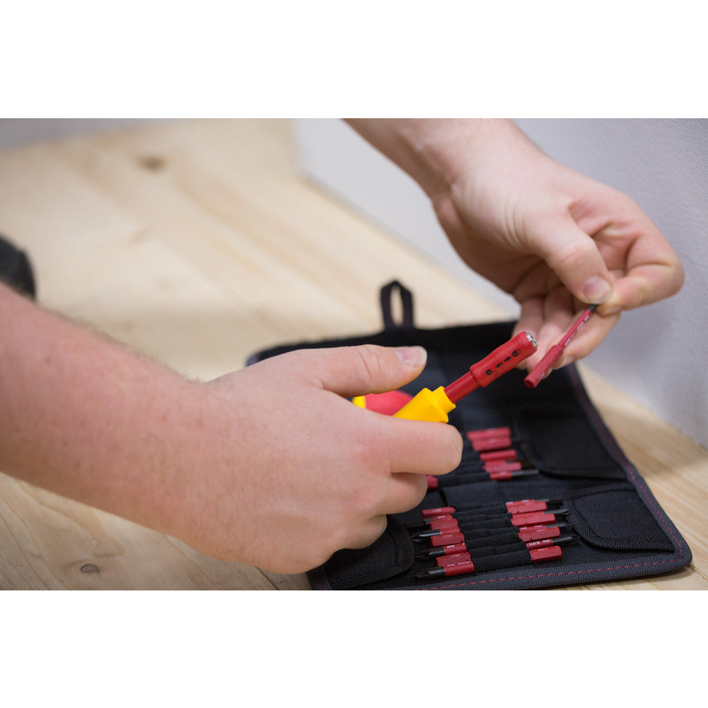 Schraubendreher und Bit-Set slimVario 19-tlg. inkl. Falttasche