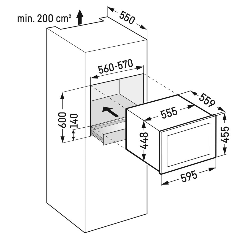 Cantinetta frigo da incasso per vino WKEgb 582