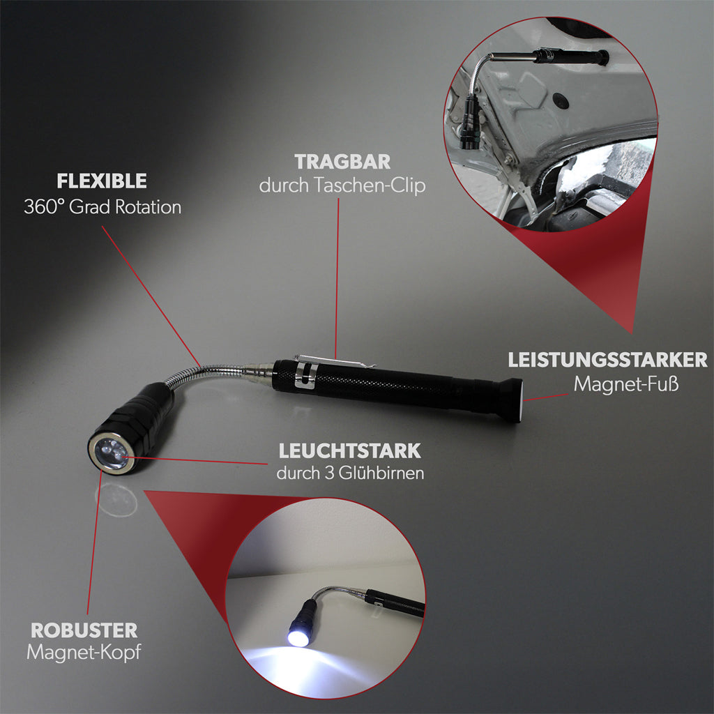 Siwitec telescopic LED flashlight