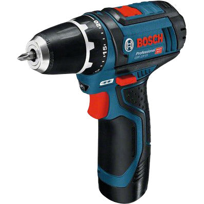 Trapano avvitatore a batteria GSR 12 V-15 con 2 batterie e caricabatteria