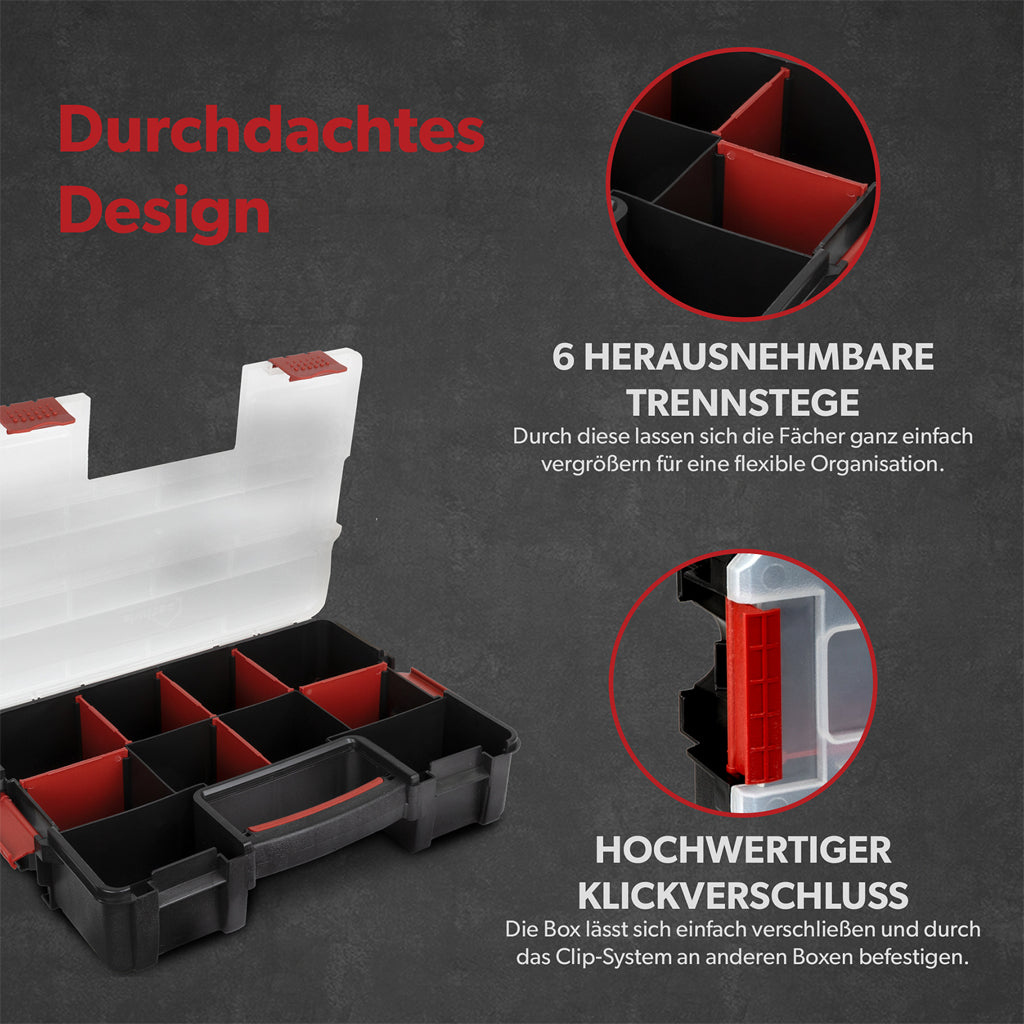 Siwitec assortment box / 10 compartments and 6 dividers